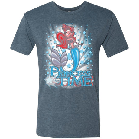 T-Shirts Indigo / Small Princess Time Ariel Men's Triblend T-Shirt