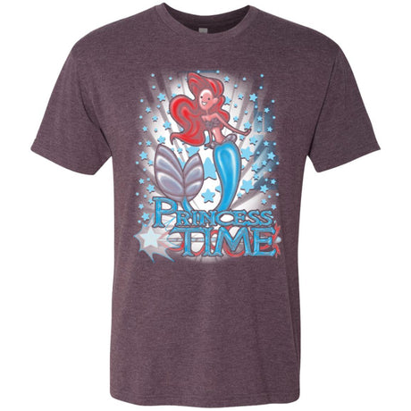 T-Shirts Vintage Purple / Small Princess Time Ariel Men's Triblend T-Shirt