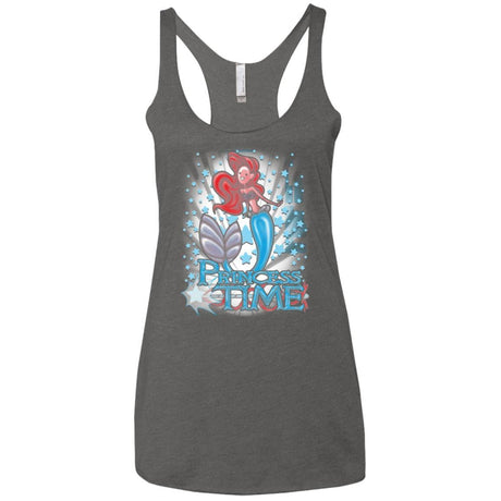 T-Shirts Premium Heather / X-Small Princess Time Ariel Women's Triblend Racerback Tank