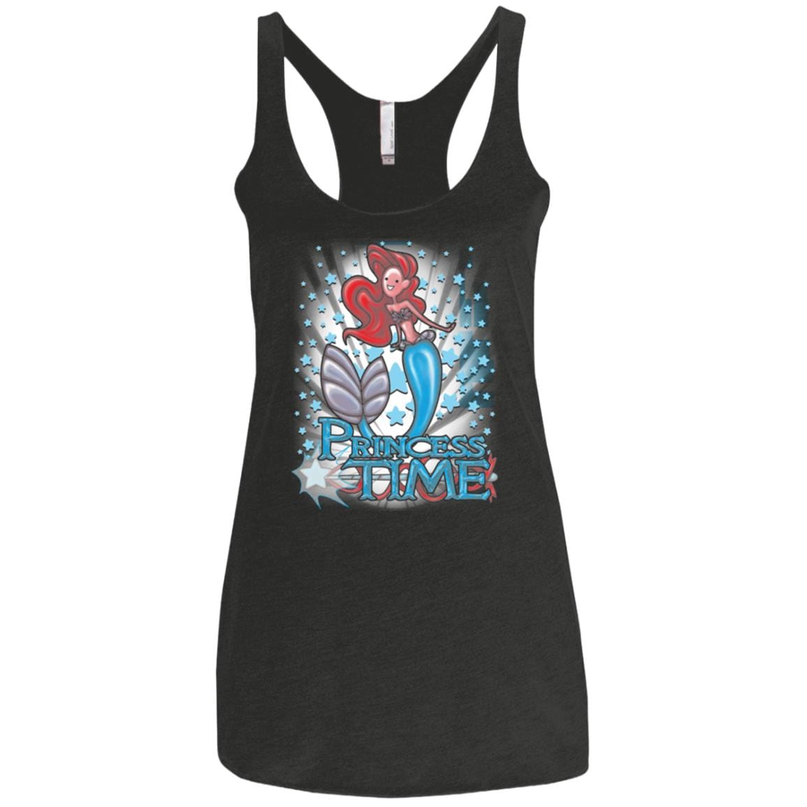 T-Shirts Vintage Black / X-Small Princess Time Ariel Women's Triblend Racerback Tank