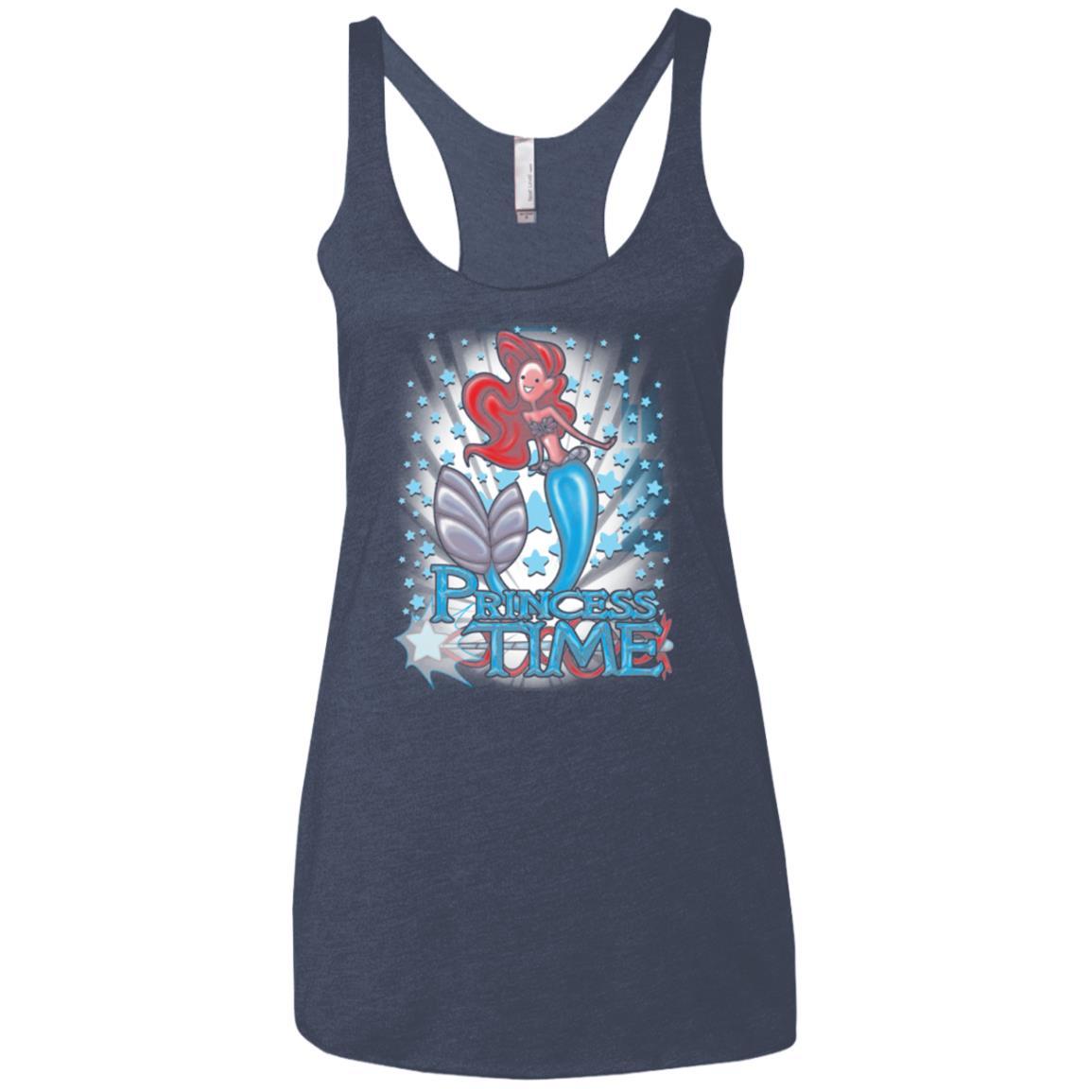 T-Shirts Vintage Navy / X-Small Princess Time Ariel Women's Triblend Racerback Tank
