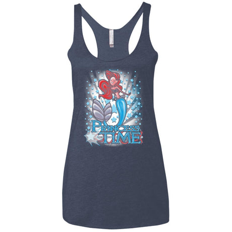 T-Shirts Vintage Navy / X-Small Princess Time Ariel Women's Triblend Racerback Tank