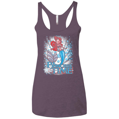 T-Shirts Vintage Purple / X-Small Princess Time Ariel Women's Triblend Racerback Tank