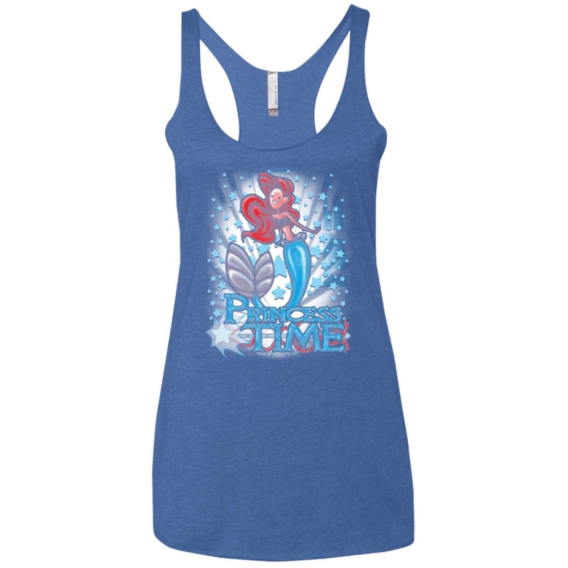 T-Shirts Vintage Royal / X-Small Princess Time Ariel Women's Triblend Racerback Tank