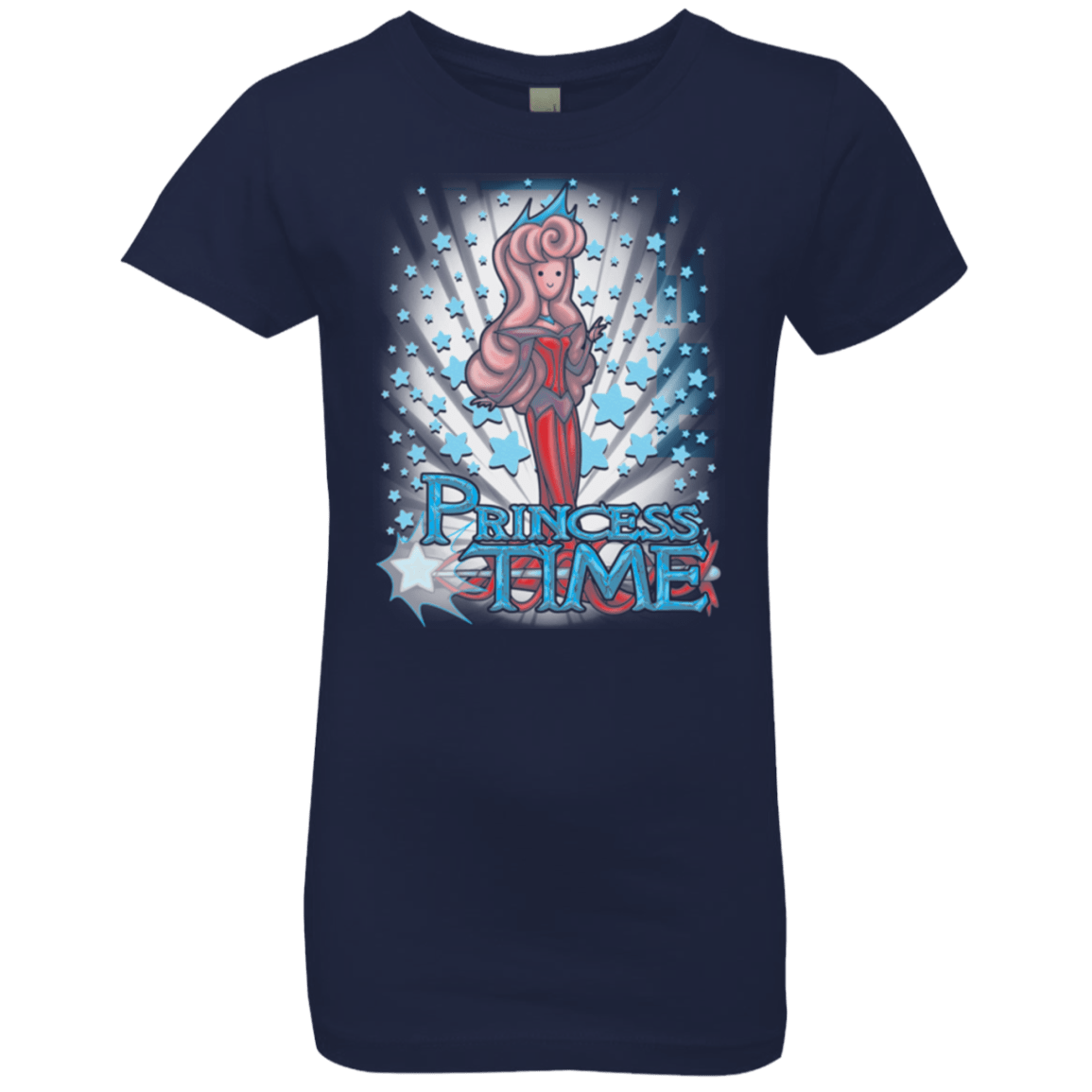 T-Shirts Midnight Navy / YXS Princess Time Aurora Girls Premium T-Shirt