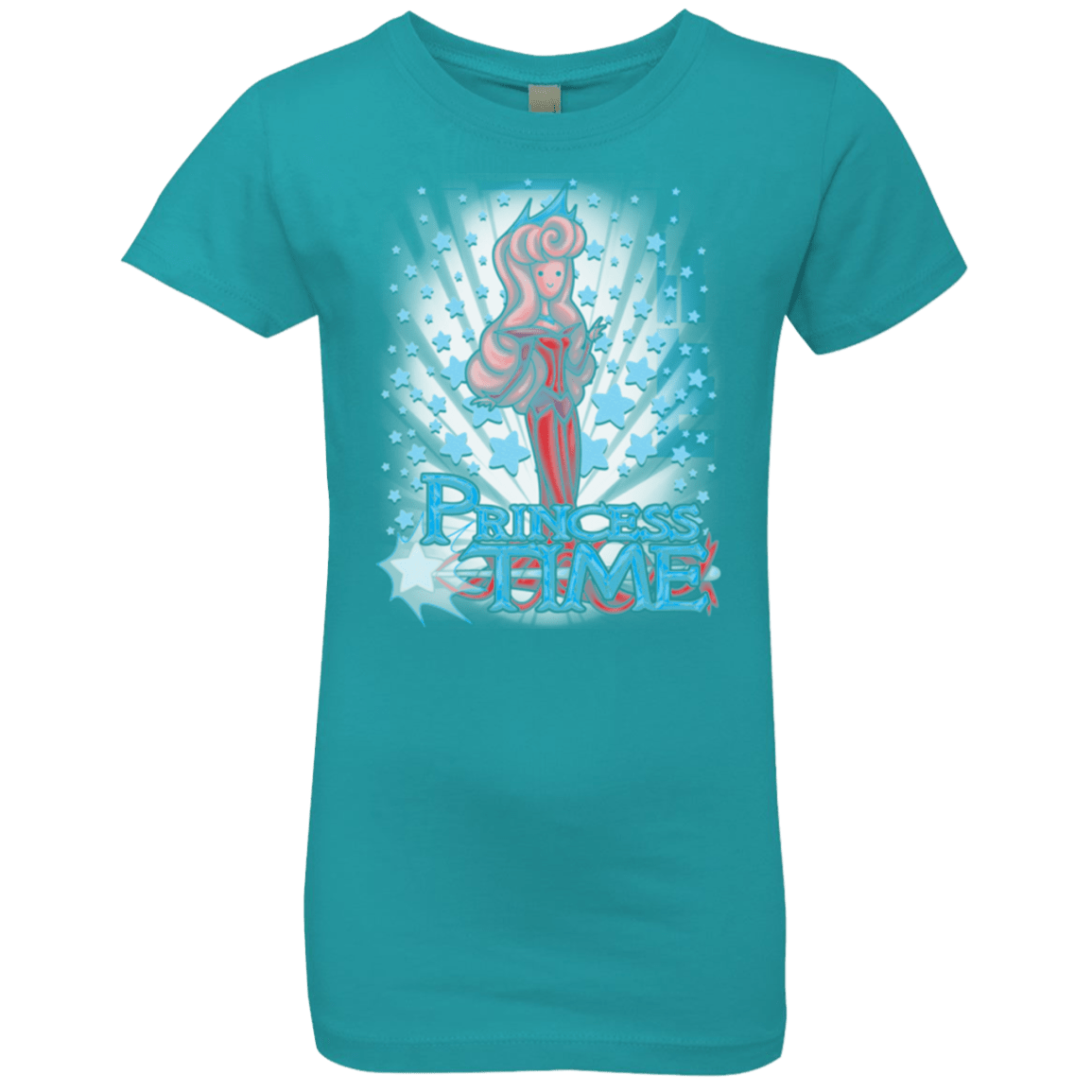 T-Shirts Tahiti Blue / YXS Princess Time Aurora Girls Premium T-Shirt