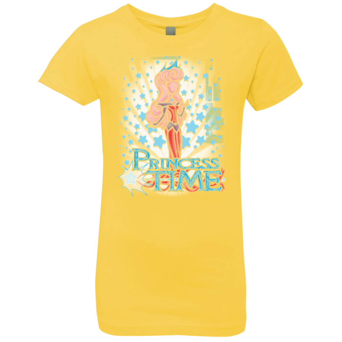 T-Shirts Vibrant Yellow / YXS Princess Time Aurora Girls Premium T-Shirt