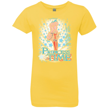 T-Shirts Vibrant Yellow / YXS Princess Time Aurora Girls Premium T-Shirt