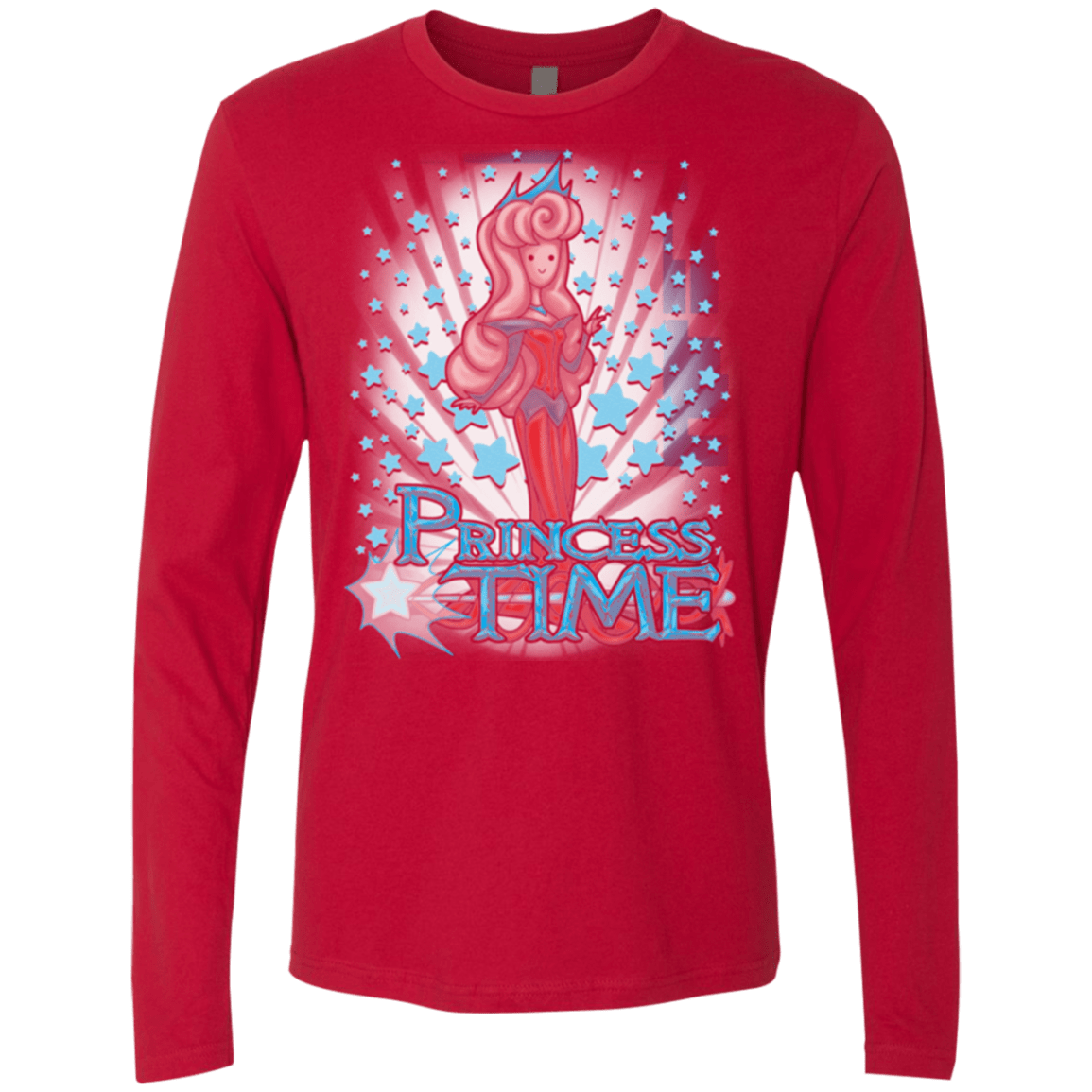 T-Shirts Red / Small Princess Time Aurora Men's Premium Long Sleeve
