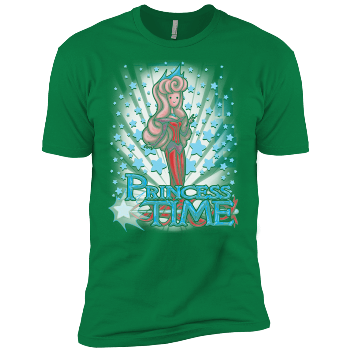 T-Shirts Kelly Green / X-Small Princess Time Aurora Men's Premium T-Shirt