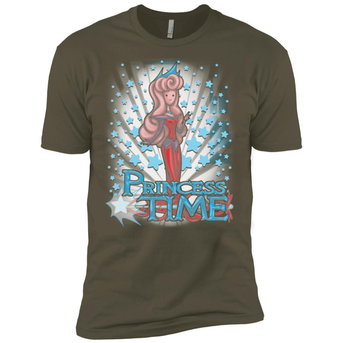 T-Shirts Military Green / X-Small Princess Time Aurora Men's Premium T-Shirt