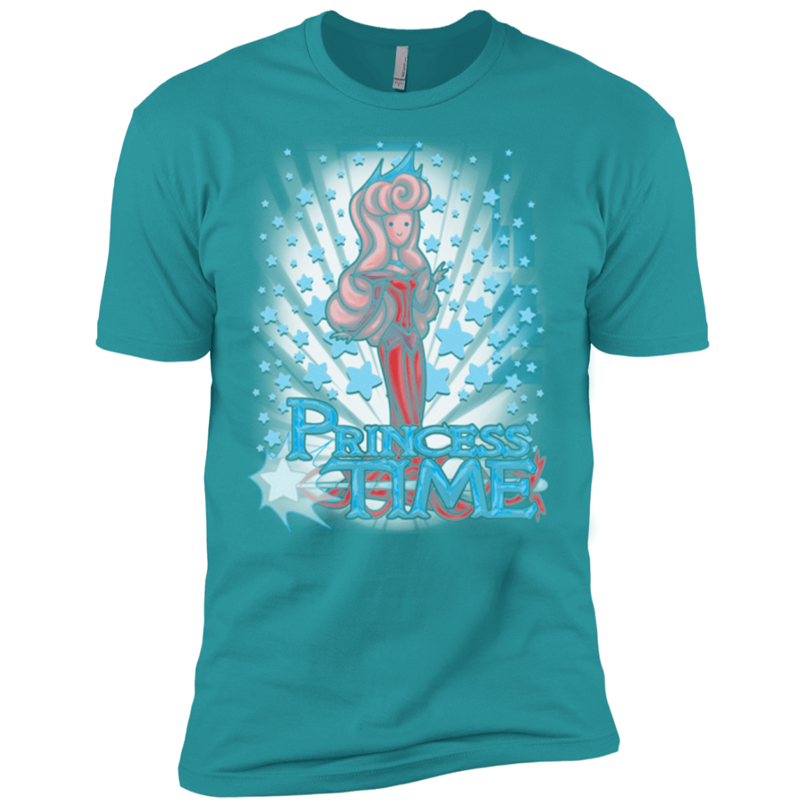 T-Shirts Tahiti Blue / X-Small Princess Time Aurora Men's Premium T-Shirt