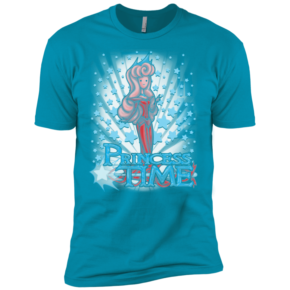 T-Shirts Turquoise / X-Small Princess Time Aurora Men's Premium T-Shirt