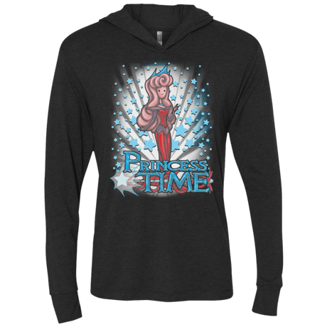 T-Shirts Vintage Black / X-Small Princess Time Aurora Triblend Long Sleeve Hoodie Tee