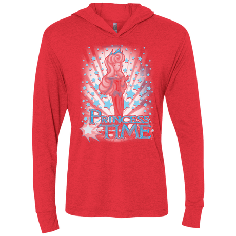 T-Shirts Vintage Red / X-Small Princess Time Aurora Triblend Long Sleeve Hoodie Tee
