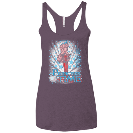 T-Shirts Vintage Purple / X-Small Princess Time Aurora Women's Triblend Racerback Tank