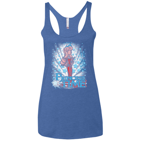 T-Shirts Vintage Royal / X-Small Princess Time Aurora Women's Triblend Racerback Tank