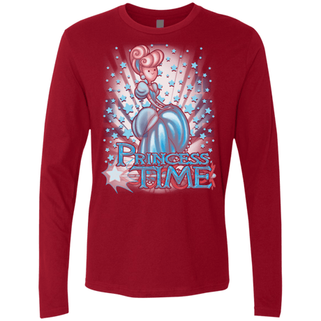 T-Shirts Cardinal / Small Princess Time Cinderella Men's Premium Long Sleeve