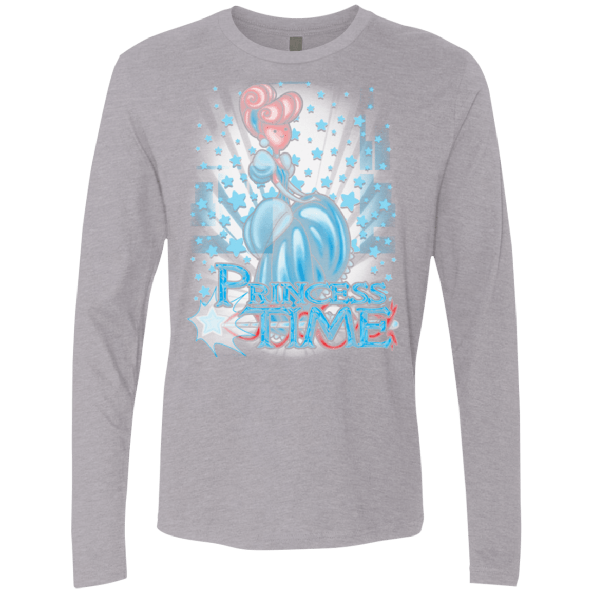 T-Shirts Heather Grey / Small Princess Time Cinderella Men's Premium Long Sleeve