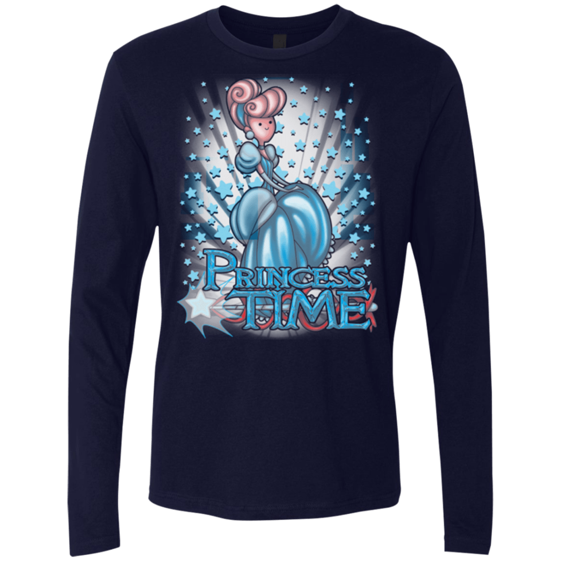 T-Shirts Midnight Navy / Small Princess Time Cinderella Men's Premium Long Sleeve