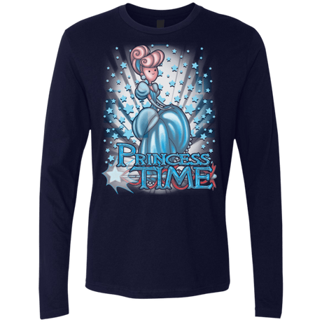 T-Shirts Midnight Navy / Small Princess Time Cinderella Men's Premium Long Sleeve