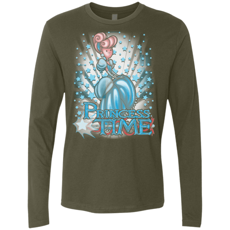 T-Shirts Military Green / Small Princess Time Cinderella Men's Premium Long Sleeve