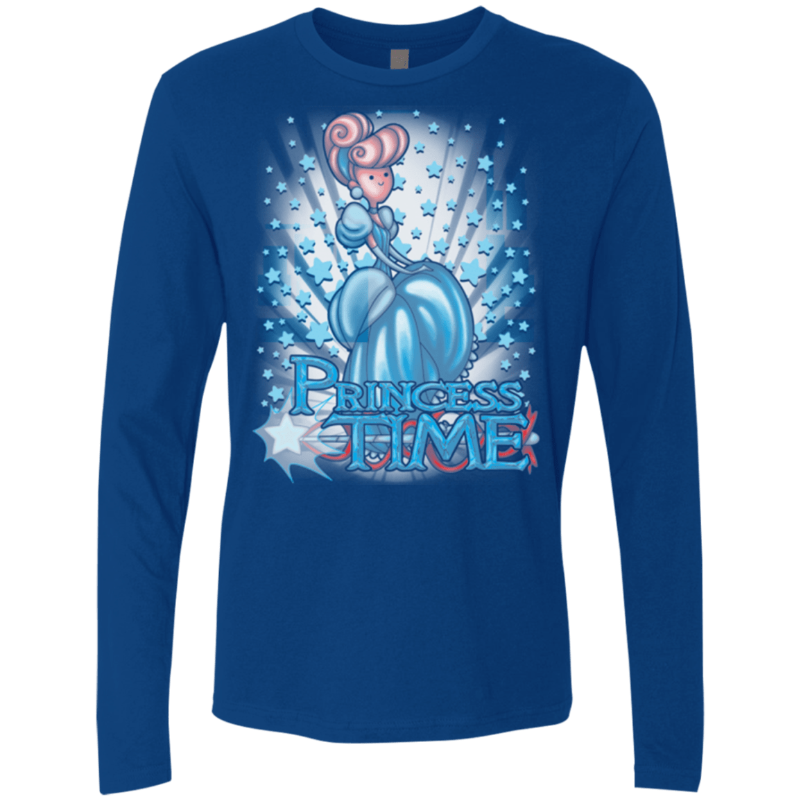 T-Shirts Royal / Small Princess Time Cinderella Men's Premium Long Sleeve