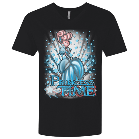 T-Shirts Black / X-Small Princess Time Cinderella Men's Premium V-Neck