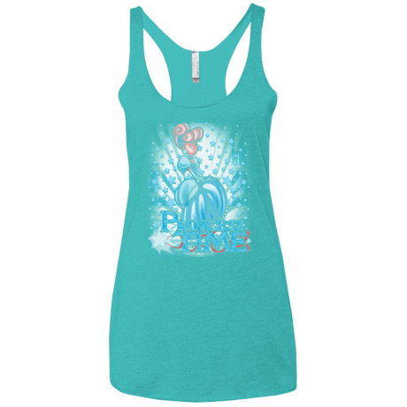 T-Shirts Tahiti Blue / X-Small Princess Time Cinderella Women's Triblend Racerback Tank