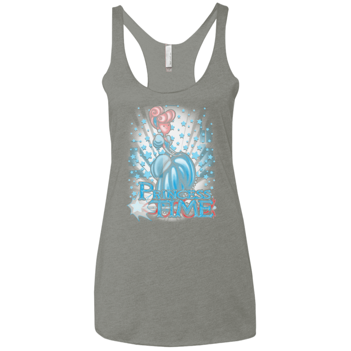 T-Shirts Venetian Grey / X-Small Princess Time Cinderella Women's Triblend Racerback Tank