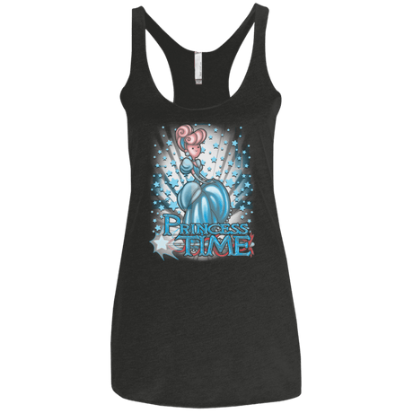 T-Shirts Vintage Black / X-Small Princess Time Cinderella Women's Triblend Racerback Tank