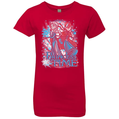 T-Shirts Red / YXS Princess Time Elsa Anna Girls Premium T-Shirt