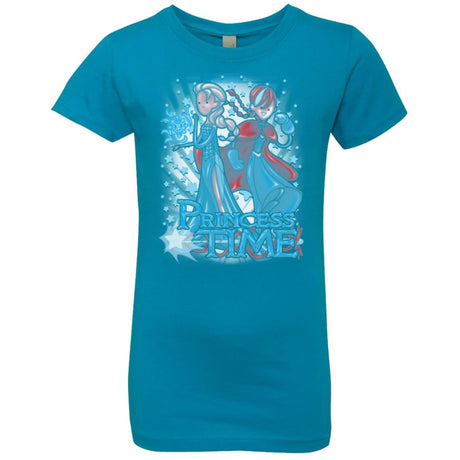 T-Shirts Turquoise / YXS Princess Time Elsa Anna Girls Premium T-Shirt