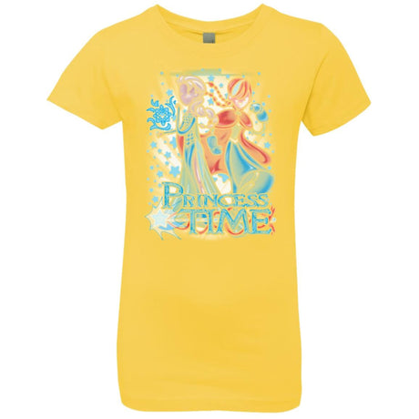 T-Shirts Vibrant Yellow / YXS Princess Time Elsa Anna Girls Premium T-Shirt