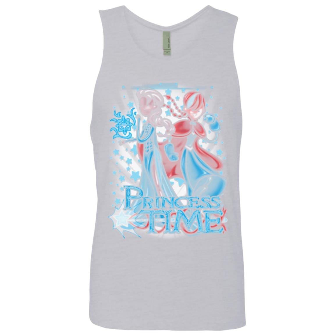 T-Shirts Heather Grey / Small Princess Time Elsa Anna Men's Premium Tank Top