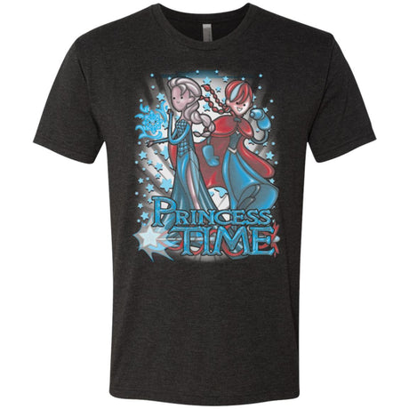 T-Shirts Vintage Black / Small Princess Time Elsa Anna Men's Triblend T-Shirt