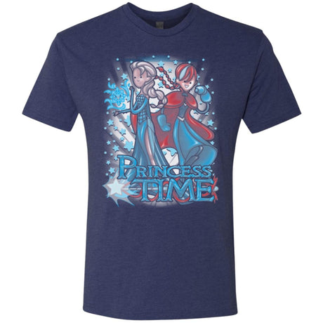 T-Shirts Vintage Navy / Small Princess Time Elsa Anna Men's Triblend T-Shirt
