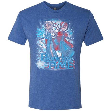T-Shirts Vintage Royal / Small Princess Time Elsa Anna Men's Triblend T-Shirt