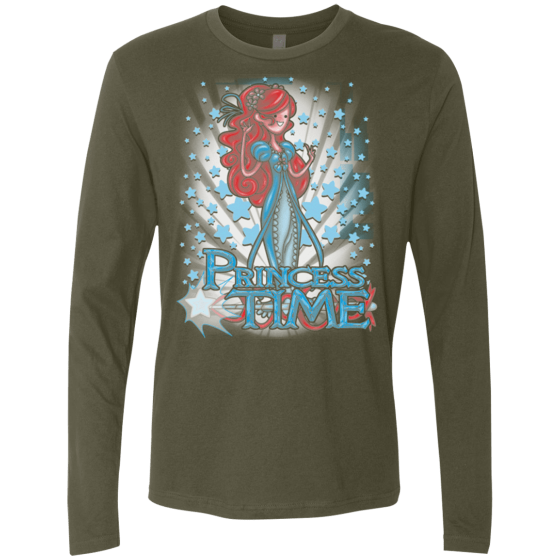 T-Shirts Military Green / Small Princess Time Giselle Men's Premium Long Sleeve
