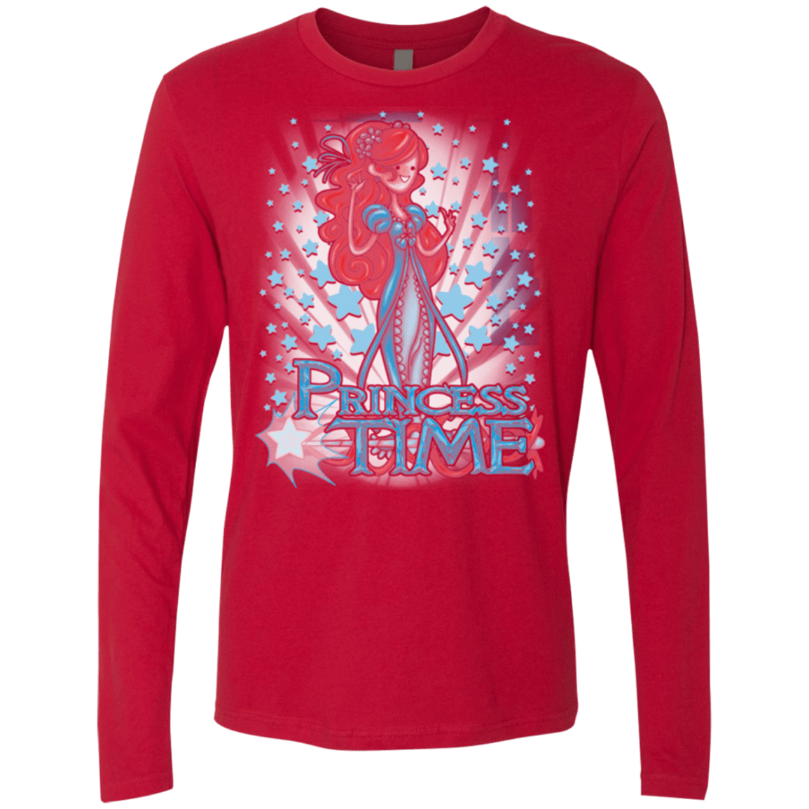 T-Shirts Red / Small Princess Time Giselle Men's Premium Long Sleeve
