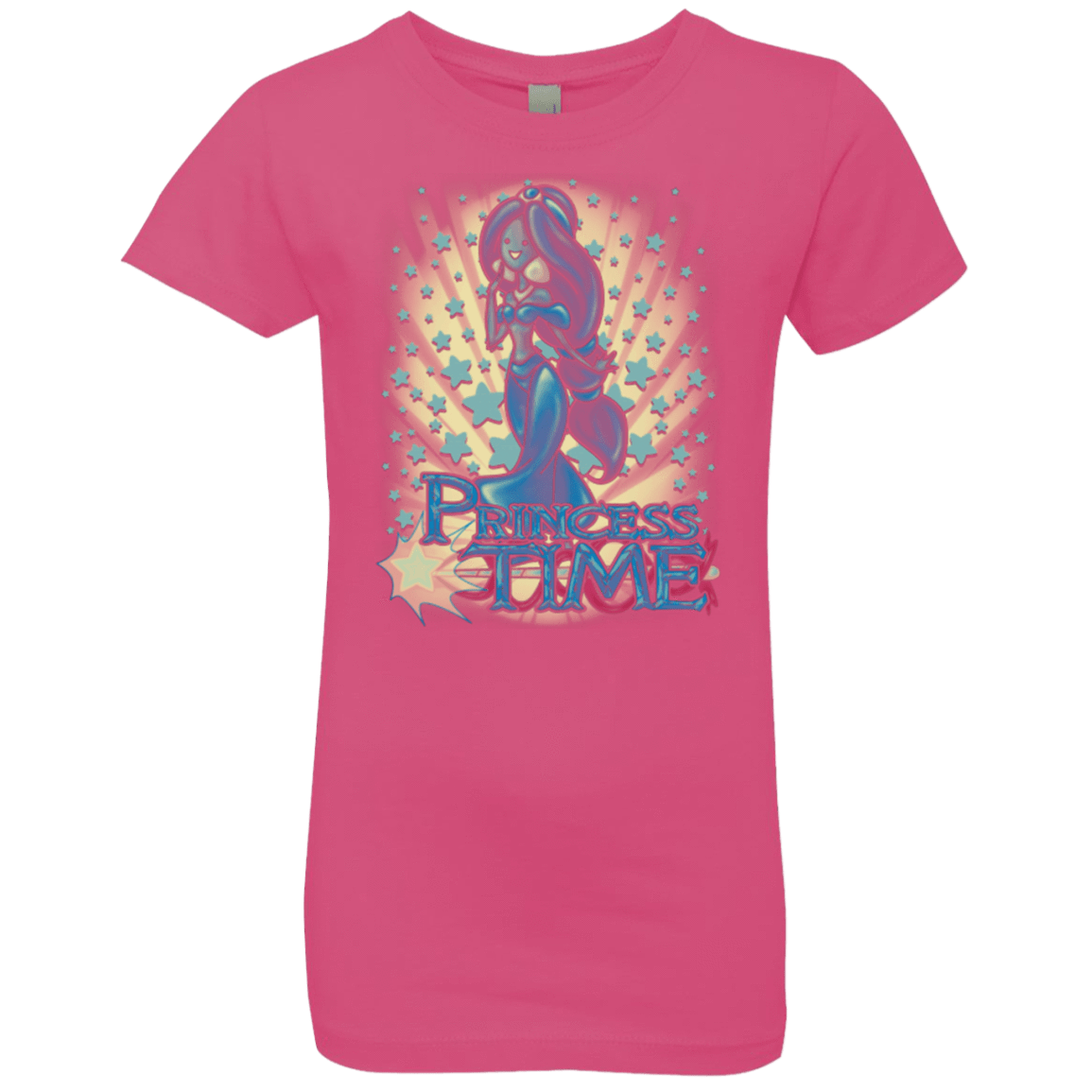 T-Shirts Hot Pink / YXS Princess Time Jasmine Girls Premium T-Shirt