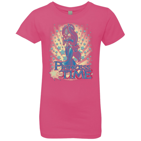 T-Shirts Hot Pink / YXS Princess Time Jasmine Girls Premium T-Shirt