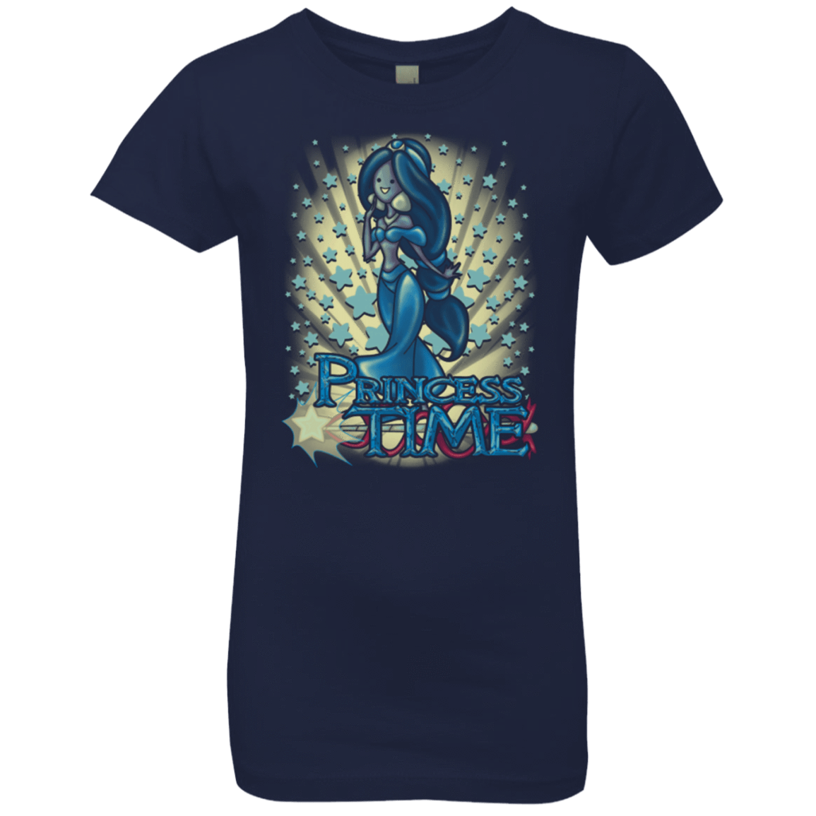 T-Shirts Midnight Navy / YXS Princess Time Jasmine Girls Premium T-Shirt