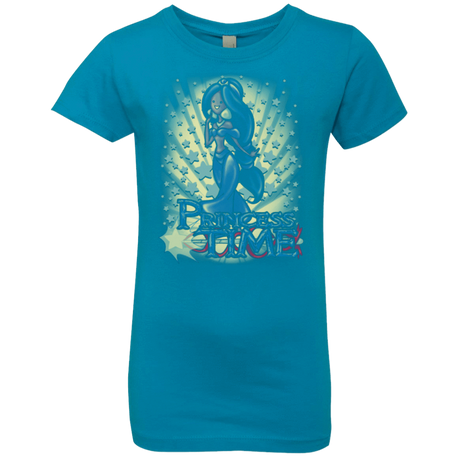 T-Shirts Turquoise / YXS Princess Time Jasmine Girls Premium T-Shirt