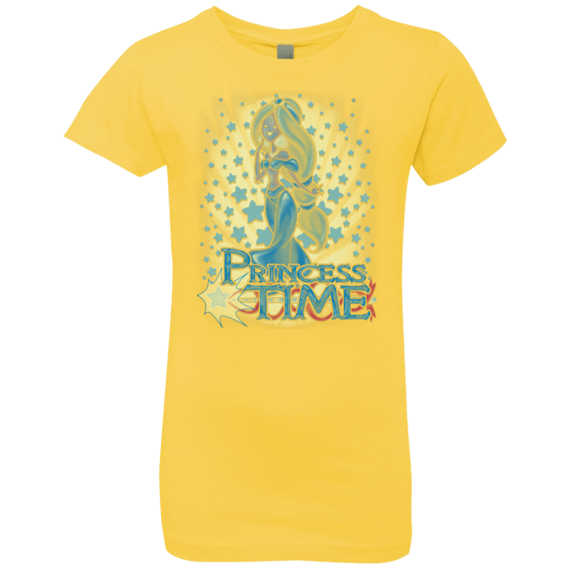 T-Shirts Vibrant Yellow / YXS Princess Time Jasmine Girls Premium T-Shirt