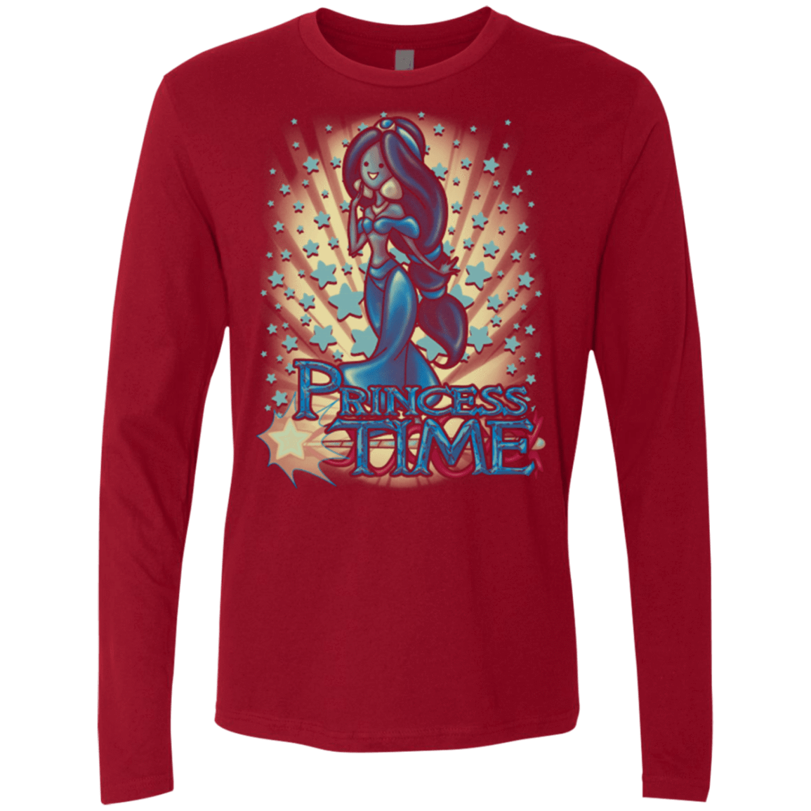 T-Shirts Cardinal / Small Princess Time Jasmine Men's Premium Long Sleeve