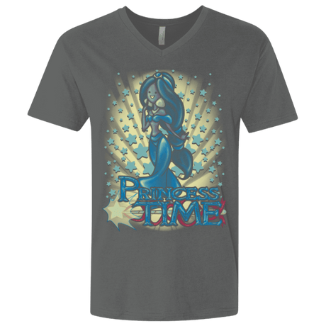 T-Shirts Heavy Metal / X-Small Princess Time Jasmine Men's Premium V-Neck