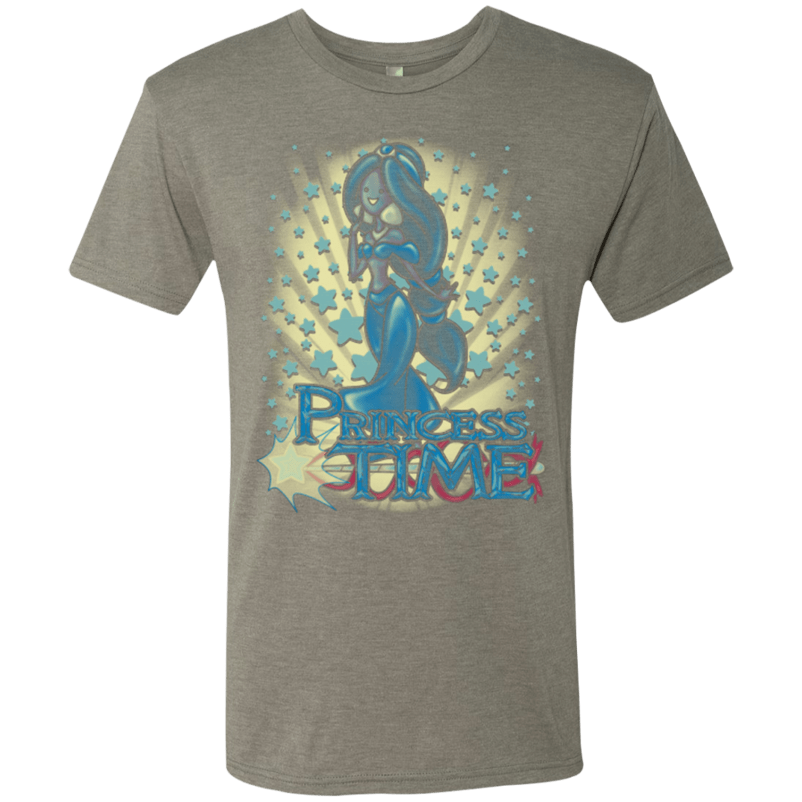 T-Shirts Venetian Grey / Small Princess Time Jasmine Men's Triblend T-Shirt