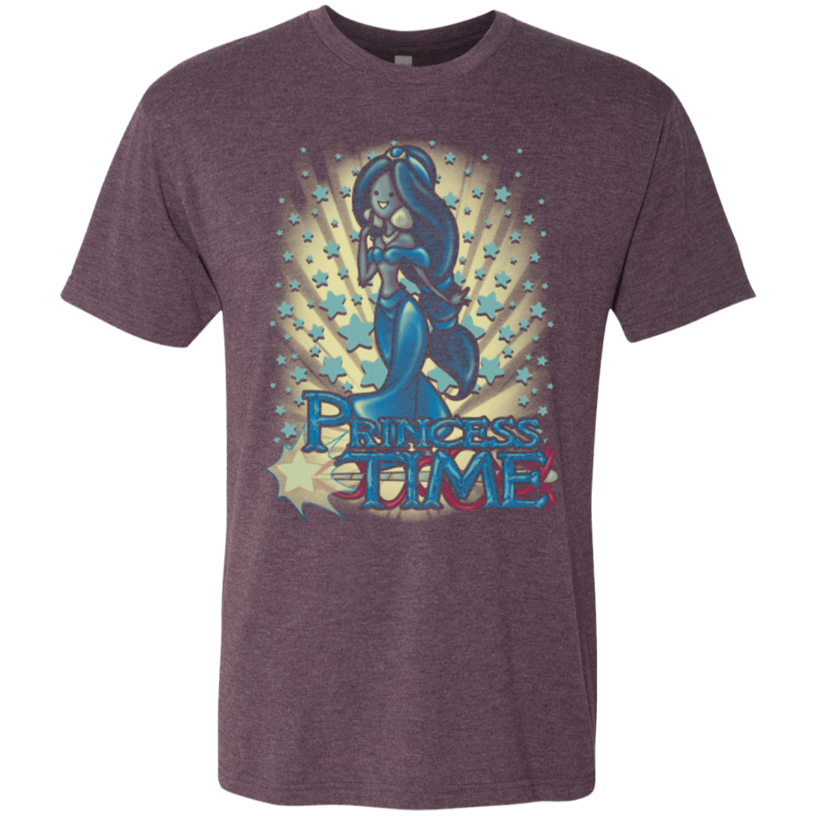 T-Shirts Vintage Purple / Small Princess Time Jasmine Men's Triblend T-Shirt