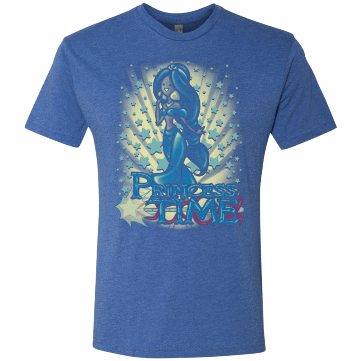 T-Shirts Vintage Royal / Small Princess Time Jasmine Men's Triblend T-Shirt